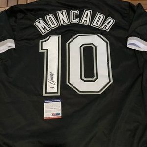 YOAN MONCADA Signed ON FIELD STYLE CHICAGO WHITE SOX Jersey With PSA/DNA COA